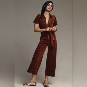 Anthropologie Maeve Collette Corduroy Jumpsuit 4